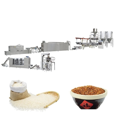 Dây chuyền chế biến gạo nhân tạo vỏ trục vít 500Kg / Hr Thép không gỉ