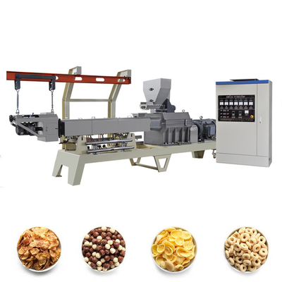 Dây chuyền sản xuất ngũ cốc ăn sáng 100-300kg / H Corn Flakes 84kw